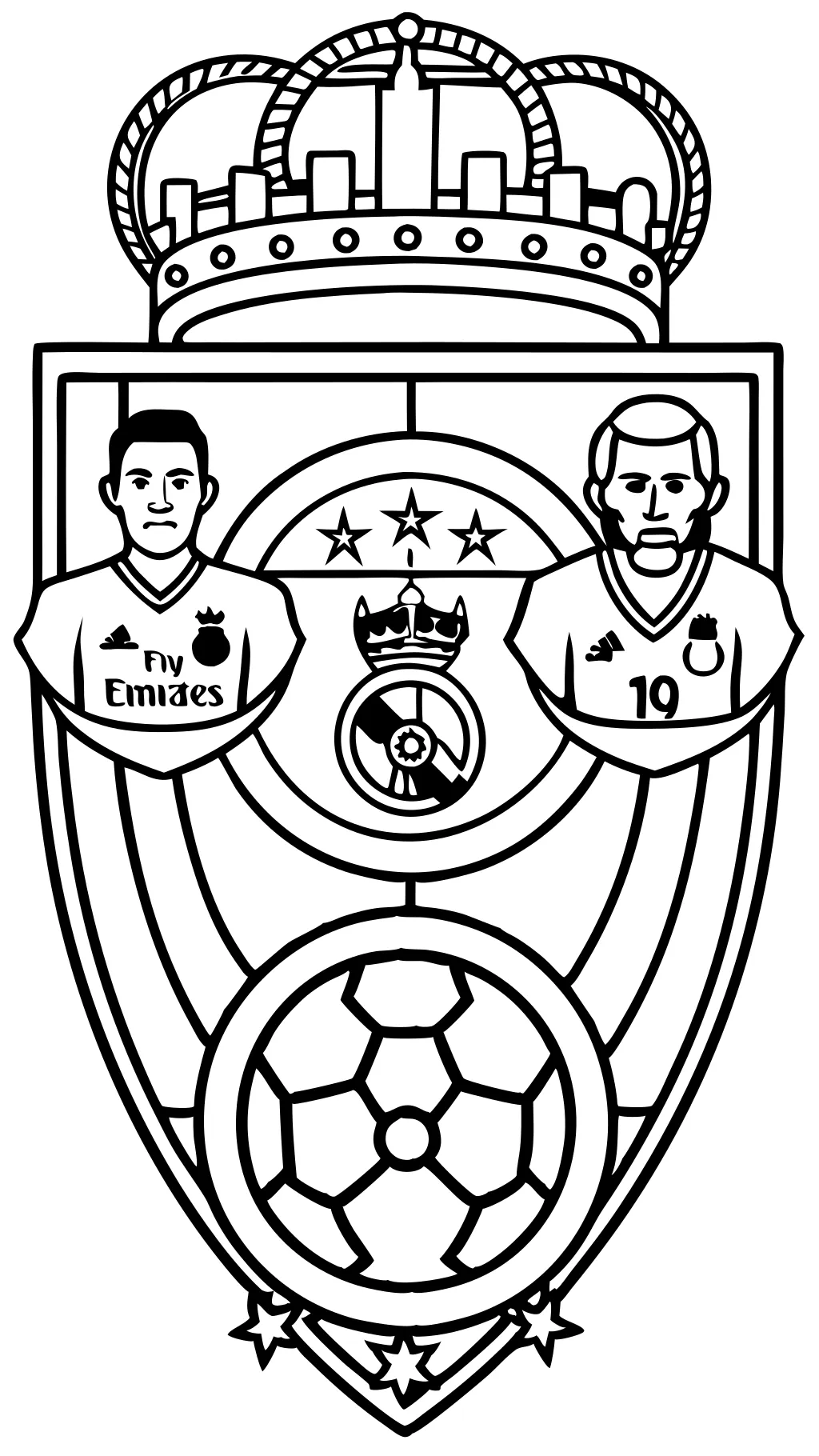 coloriages du Real Madrid